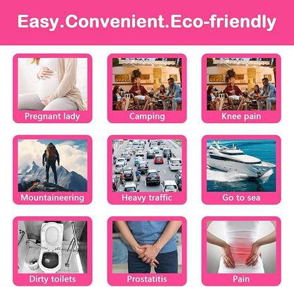 JIURUN 50PCS Female Urination Device Pee Funnel for Women Portable Disposable Female Urinal Funnel to Standing Pee for Pregnant, Wounded, Travel, Camping, Outdoor Activities