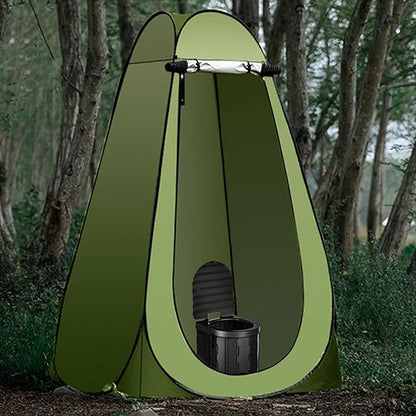 Portable Toilet for Camping,Folding Toilet with Lid,Foldable Car Travel Toilet Portable with Carry Bag for Camping,Car,Travel, Outdoor,Hiking,Backpack,Trips,Tent,Boat,Beach,Traffic Jam,Home (Black)