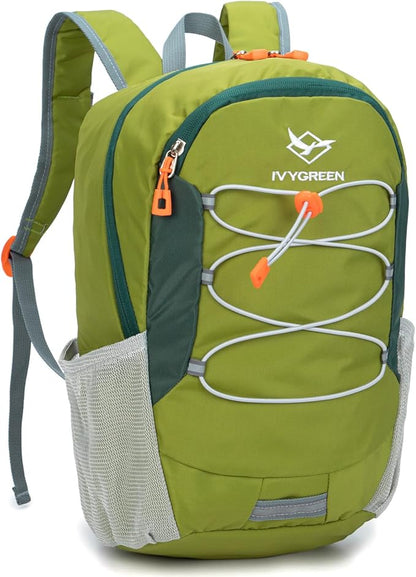 Little Kids Hiking Backpack for Boys or Girls, Small Daypack for Camping or Travel (Armygreen)