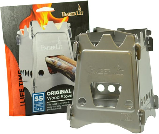 Stainless Steel stove,Compact Design Perfect for Survival, Camping, Hunting & Emergency Preparation