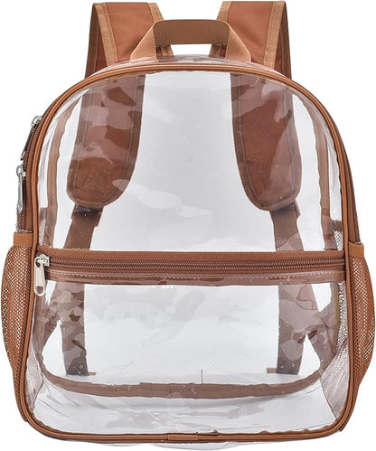 USPECLARE Clear Backpack for Stadium Approved 12×6×12, Water proof Clear Bag for Stadium Events and Concert Work Sport Event