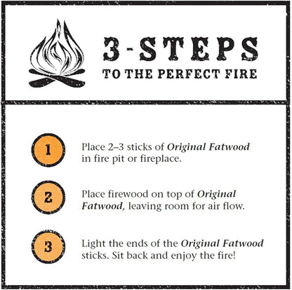 Fatwood Pine Wood Fire Sticks - 10lb Box of Indoor or Outdoor Fire Starters for Campfires, Grills, Wood Stoves, Firepits, or Fireplaces by Pure Garden