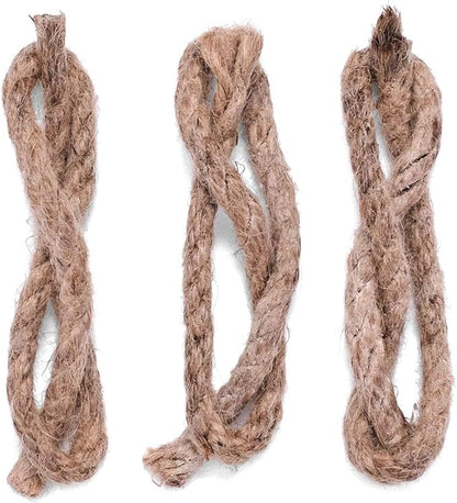 überleben Tindår Tinder Wick, Fire Starter Rope Refill (3-Pack) - Waterproof, 60 Min Burn Time Fire Tinder - Paraffin Wax Rope Hemp Wick - Emergency Fire Starter, Bushcraft Survival Kit