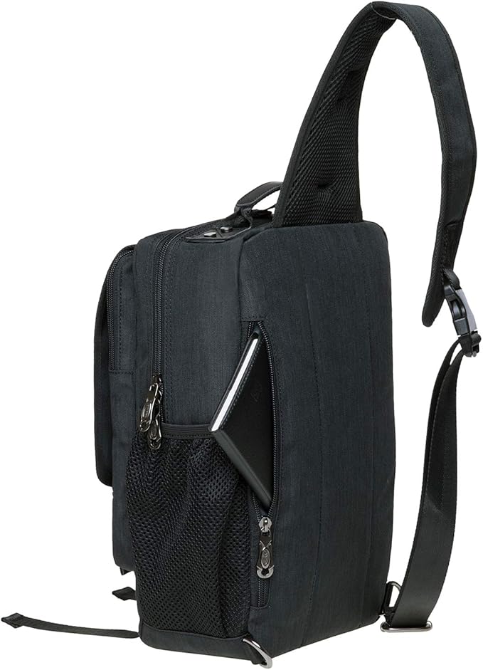 KAUKKO Canvas Messenger Bag Cross Body Shoulder Sling Backpack Travel Hiking Chest Bag