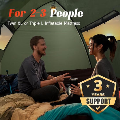 Tents for Camping 3-4 Person with Rainfly, Camping Tents 100% Waterproof Windproof, Not Crowded for 2 Person Camping Tent, Outdoor Dome Tent Easy Setup, Backpacking Tent for Adventure Backyard