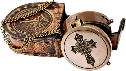 Brass Nautical - Brass Compass Engraved Gift for Son, Grandson, Daughter, Baptism, Confirmation Communion Godson Church Graduation Day