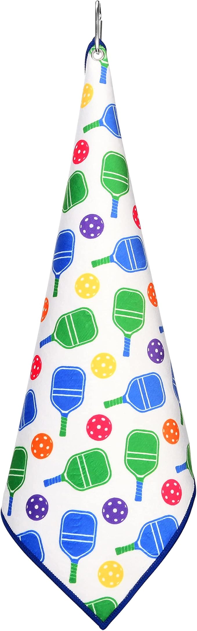 Millie Rose Pickleball Towels in Fashionable Prints - Cute 15x17 inch Microfiber & Cotton Athletic Towels with Carabiner Clip - Pickleball Accessories, Pickleball Gifts (Pickleballers)