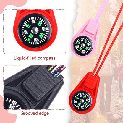 Kids Compass Bulk Mini Compass for Kids,Children's Classroom Compass for Navigation Lesson,Plastic Compass for Party Favor/Hiking/Boy Scout/Outdoor Survival