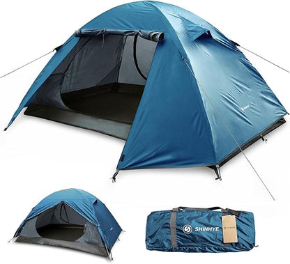 Backpacking Tent for Camping 2/3/4 Person Hiking Ultralight Tent for Waterproof Windproof Outdoor Two Doors Tents Easy Quick Setup Lightweight Tent Instant Tent