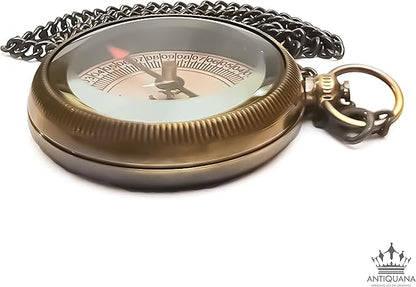 to My Grand Son Engraved Compass with Authentic Leather Case Brass Compass Directional Compass, Baptism Gifts for Boys & Girls, First Communion (BLC3)