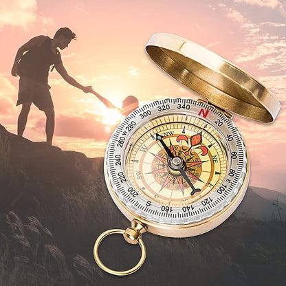 Posinly Advanced Orienteering Compass - Survival Whistle, Map Reading Field Compass for Camping, Hiking & Navigation, Great for Kids
