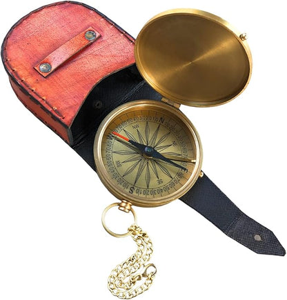 Personalized Brass E.E. Cummings Poem Compass Vintage Style Directional Magnetic/Navigation Push Open Compass Gift Ideas for Valentine's Day, Christmas