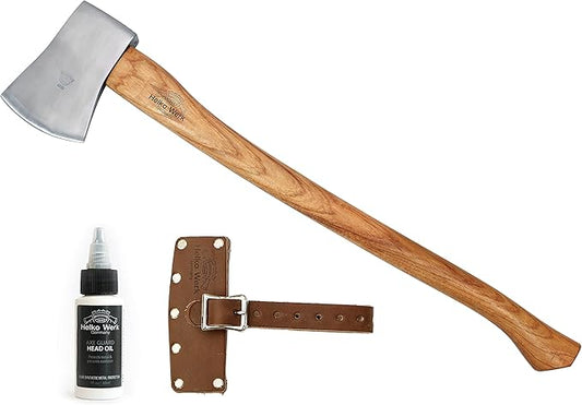 1844 Helko Werk Germany Classic Tasmania Competition Axe - Made in Germany Timber Sporting Axe, Wood Chopping Axe, Racing Axe for Timber Sport - Head 4lbs, Handle 31in (Tasmania) #10498