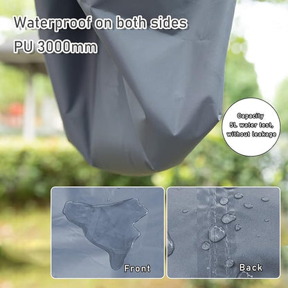 HIKEMAN Waterproof Tent Footprint Camping Tarp - Ultralight Tent Floor Saver,Multifunctional Tents Ground Sheet Mat with 4 Tent Stakes for Camping,Picnic,Hiking,Backpacking,Hammock,Beach