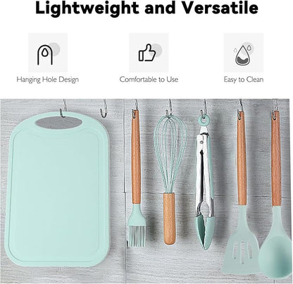 12PCS Camping Accessories Kitchen Cooking Utensils Set - Portable Outdoor Camp Cookware Set, Silicone Camper Essentials Gear Must Have Supplies for Travel RV BBQ Grill Picnic Hiking