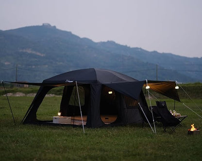 Vidalido 8-10 Person Camping Tent with 3 Door 2 Room Large Family Cabin Tents, Double Layer Waterproof Portable Glamping Tent, Big Tents for Outdoor Picnic Camping Hiking and Family Gathering