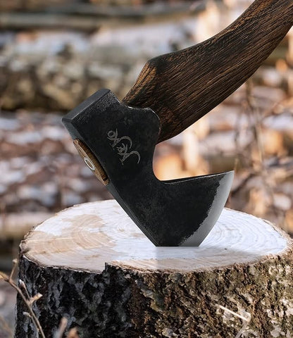 The Artisan - Camping Hatchet - Carving Axe with Sheath -Survival Axe for Wood Splitting and Chopping - Bushcraft Hatchet - Perfect for Outdoor Adventures - Ideal Gift for Men