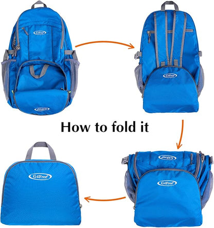 G4Free 40L Lightweight Packable Hiking Backpack, Waterproof Travel Daypack