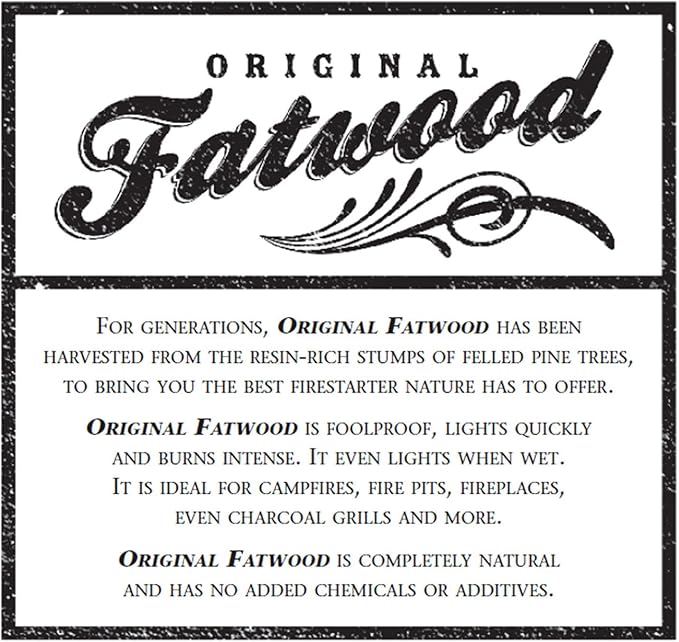 Fatwood Pine Wood Fire Sticks - 10lb Box of Indoor or Outdoor Fire Starters for Campfires, Grills, Wood Stoves, Firepits, or Fireplaces by Pure Garden
