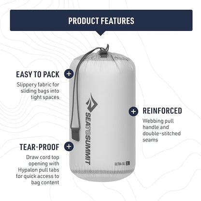 Sea to Summit Ultra-SIL Stuff Sack, Ultralight Outdoor and Travel Storage