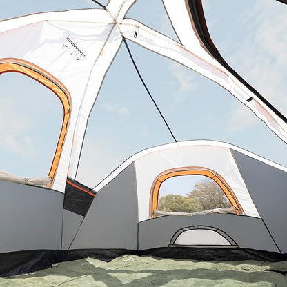 Tent for Family Camping Quick Setup, Instant Pop Up Dome Tents Outdoor 2-3 Person / 6 Person, with Water-Resistant Rainfly and Mesh Roofs & Door & Windows