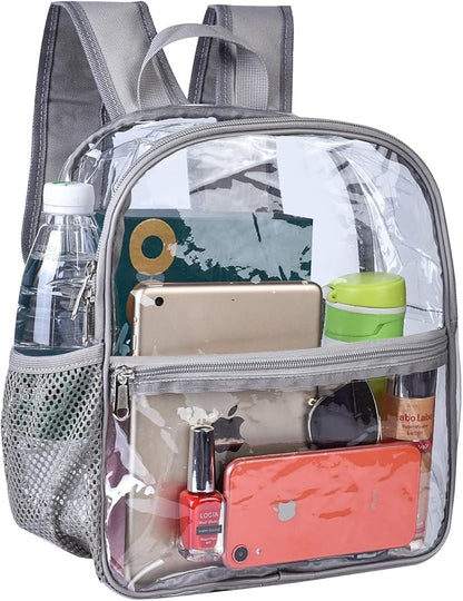 USPECLARE Clear Backpack for Stadium Approved 12×6×12, Water proof Clear Bag for Stadium Events and Concert Work Sport Event