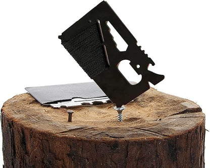 14 in 1 Beer Opener Survival Card Tool,Credit Card Sized Wallet Multitools Gift for Men & Gadgets Tactical Survival Tools (5 pack)
