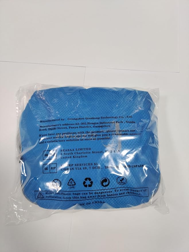 ZOMAKE Lightweight Packable Backpack 30L, Foldable Hiking Backpacks Water Resistant Compact Folding Daypack for Travel(Light Blue)