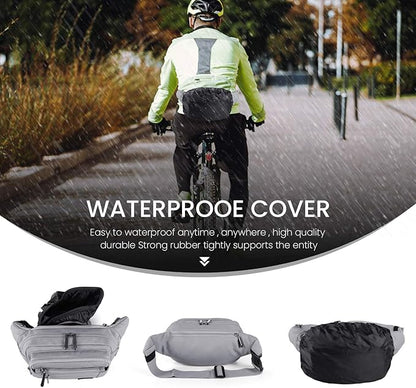 CXWMZY Fanny Packs For Women & Men Waist Pack Hip Bum Bag with Multi-Pockets Large Capacity Waterproof Casual Bum Bag for Disney Traveling Casual Cycling Running Hiking