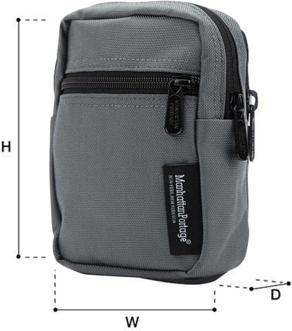 Manhattan Portage Trek Zipper Pouch - Stylish And Functional Travel Organizer 1000D Cordura And Water Resistant (Grey)