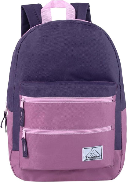 Trail maker Multi Pocket Multicolor Backpack with Adjustable Padded Straps