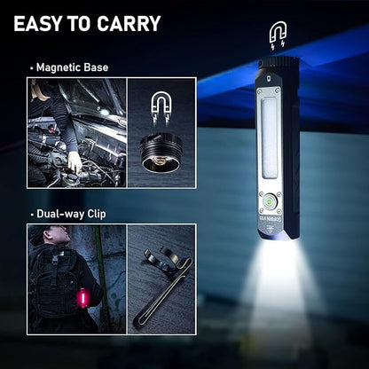 Rechargeable Flashlights High Lumens, Sofirn IF23 4000lm Super Bright Flashlight, EDC Flashlight, Led Flashlight, Emergency Flashlights for Home, RGB Magnetic Flashlight