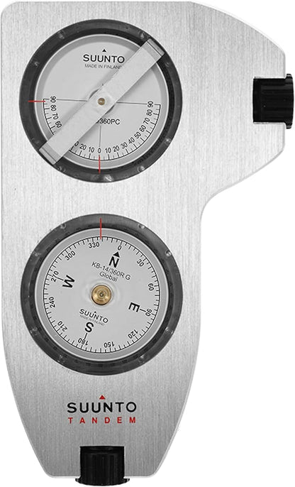 SUUNTO Tandem 360PC/360R G Compass/Clinometer: 2-in-1 Precision Compass and Clinometer for Professionals,white