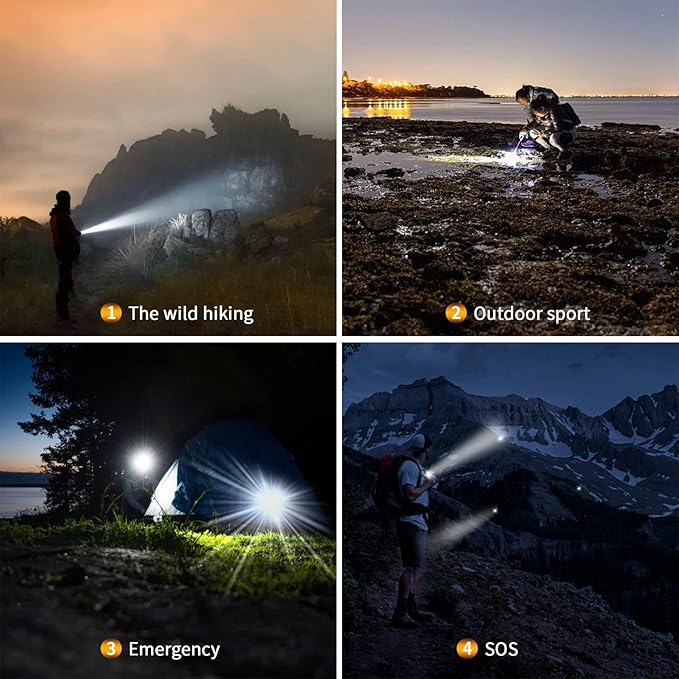 ARIIX Super Bright Outdoor EDC Mini Keychain Led Flashlight High 650 Lumens,Waterproof Rechargable Small Torch for Camping and Emergency,Best Gifts for You