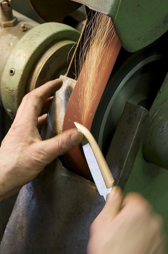 HELLE Knives - Hellefisk - Fixed Blade - Fishing Knife - Birch Wood Handle - 12C27 Stainless Steel - Made in Norway