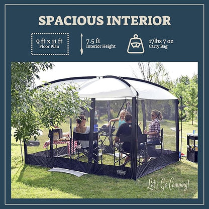 Magnetic Screen House, Magnetic Screen Shelter for Camping, Travel, Picnics, Tailgating, and More
