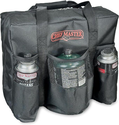 Carry Bag for Camp Stove & Butane Fuel, Travel Camping Bag for Butane Fuel Canister, Portable Butane Camping Stoves, Dual Fuel Stove, Outdoor Camping Essentials for Travel, Picnic by Chef Master 90080