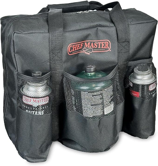 Carry Bag for Camp Stove & Butane Fuel, Travel Camping Bag for Butane Fuel Canister, Portable Butane Camping Stoves, Dual Fuel Stove, Outdoor Camping Essentials for Travel, Picnic by Chef Master 90080