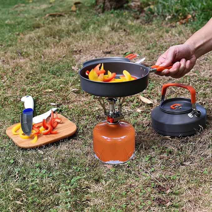 Extremus Portable Camping Stove, Backpacking Stove, Hiking Stove, Pocket Stove, Mini Camp Stove, Compact Wind Resistant Camping Stove for Backpacking, Hiking, Camping, and Tailgating, Ultralight