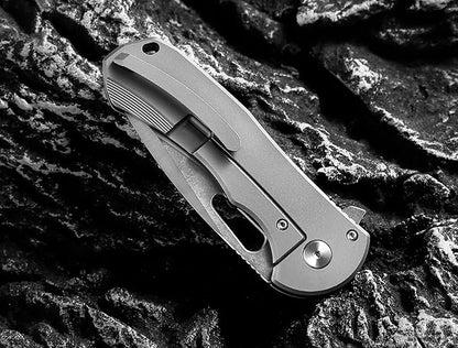 Holtzman's Gorilla Survival 'The Silverfox' M390 Steel Body Folding Knife