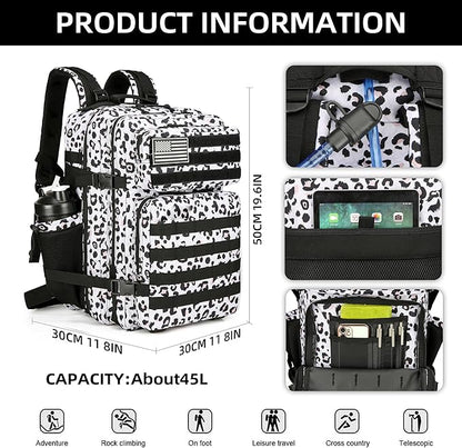Military Tactical Backpack 45L Hiking Backpacks Men Women Molle Army BackPack Daypack for Camping Fishing Travel