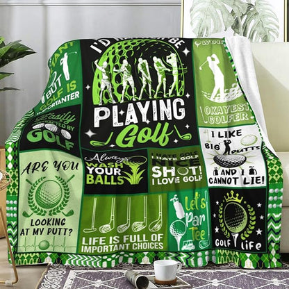 Golf Blanket Gifts for Men Women,Soft Cozy Sport Golf Blankets and Throws Bed Bedding Outdoor,Cool Golfing Funny Golf Gifts for Golfers Kids Golf Lovers 50"X40"