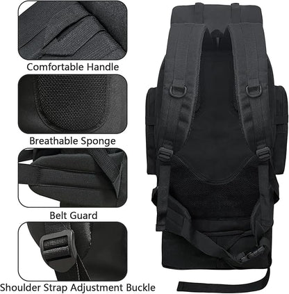 80L 100 Liters Camping Hiking Military Tactical Backpack,Water Resistant Large Travel Daypacks Outdoor MOLLE Rucksack