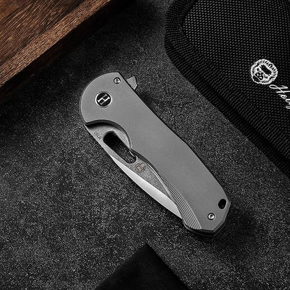 Holtzman's Gorilla Survival 'The Silverfox' M390 Steel Body Folding Knife