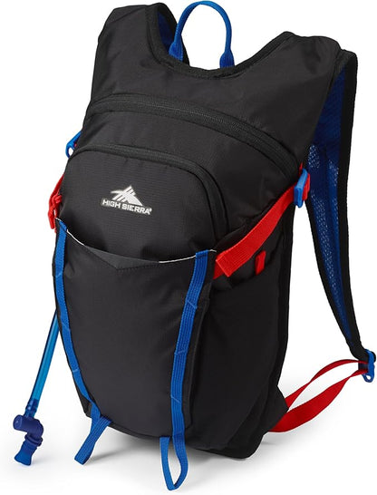 High Sierra Hydrahike 2.0 Hydration Backpack with 2L Water Bladder for Running, Hiking, Camping, or Cycling