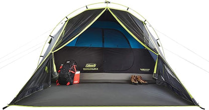 Coleman Carlsbad Dark Room Tent with Screened Porch 4/6 Person Tent Blocks 90% of Sunlight to Keep Inside Cool Weatherproof with Easy Setup Made of PFAS-Free Materials