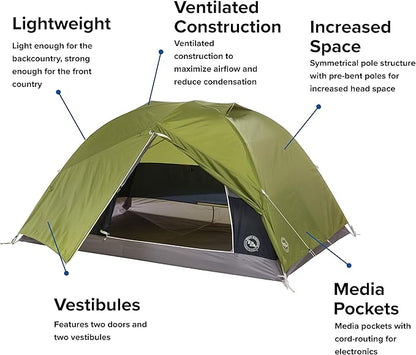 Big Agnes Blacktail & Blacktail Backpacking and Camping Tent