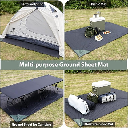 GEERTOP Portable Ultralight Tent Footprint Waterproof Ground Sheet Mat for Camping Hiking Backpacking Outdoor Picnic
