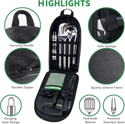 Pak Camping Cookware, Camp Kitchen, Camp Cookware, Camping Utensils Set, Camping Kitchen Set, Camping Cooking Set, Camping Cooking Utensils, Camping Cookware Set, Camping Accessories Cooking, RV Camp