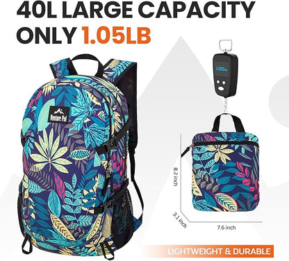 Venture Pal 40L Lightweight Packable Travel Hiking Backpack Daypack